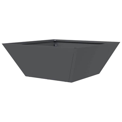 Trädgårdsplanterare Antracit 40 x 40 x 15 cm Kallvalsat stål