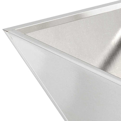 Trädgårdsplanterare 5 pcs Silver 40 x 40 x 15 cm Rostfritt stål
