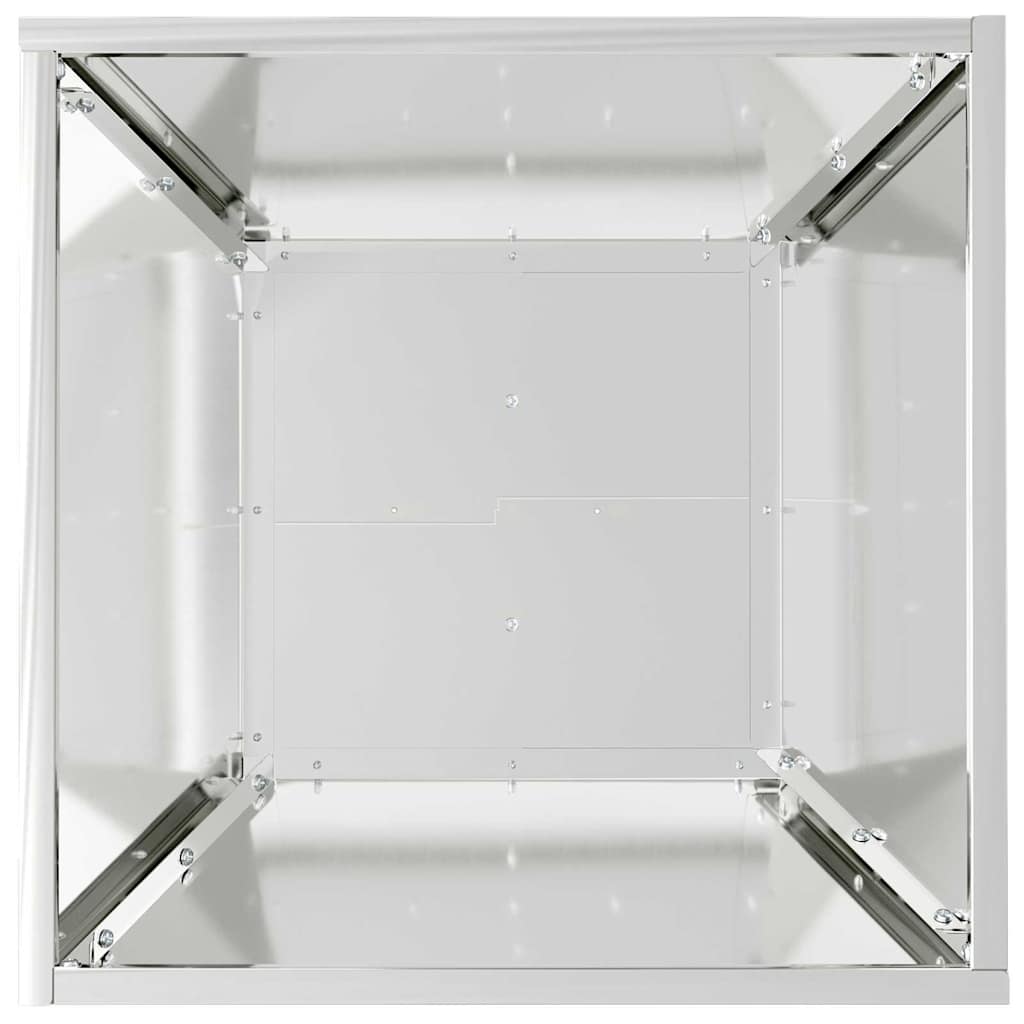 Trädgårdsplanterare Silver 40 x 40 x 15 cm Galvaniserat Stål