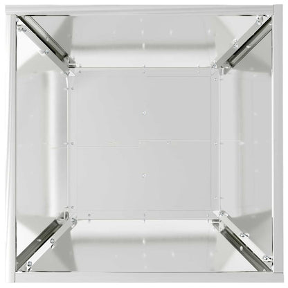 Trädgårdsplanterare Silver 40 x 40 x 15 cm Galvaniserat Stål