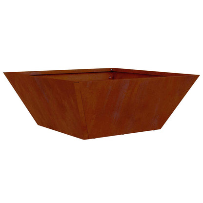 Trädgårdsplanterare Rostig 40 x 40 x 15 cm Väderbeständig stål