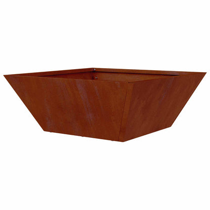 Trädgårdsplanterare Rostig 40 x 40 x 15 cm Väderbeständig stål