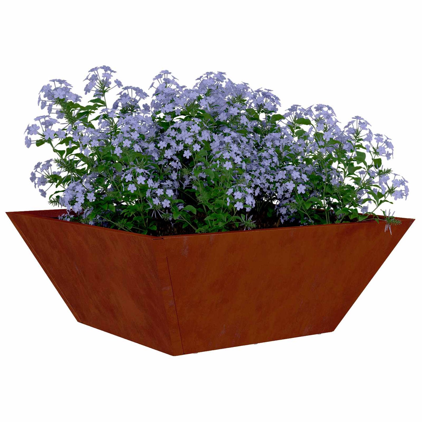 Trädgårdsplanterare Rostig 40 x 40 x 15 cm Väderbeständig stål