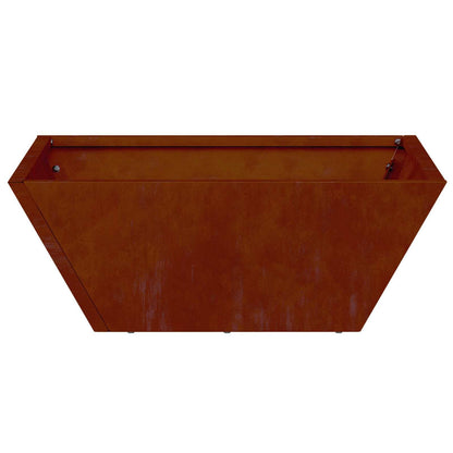 Trädgårdsplanterare Rostig 40 x 40 x 15 cm Väderbeständig stål
