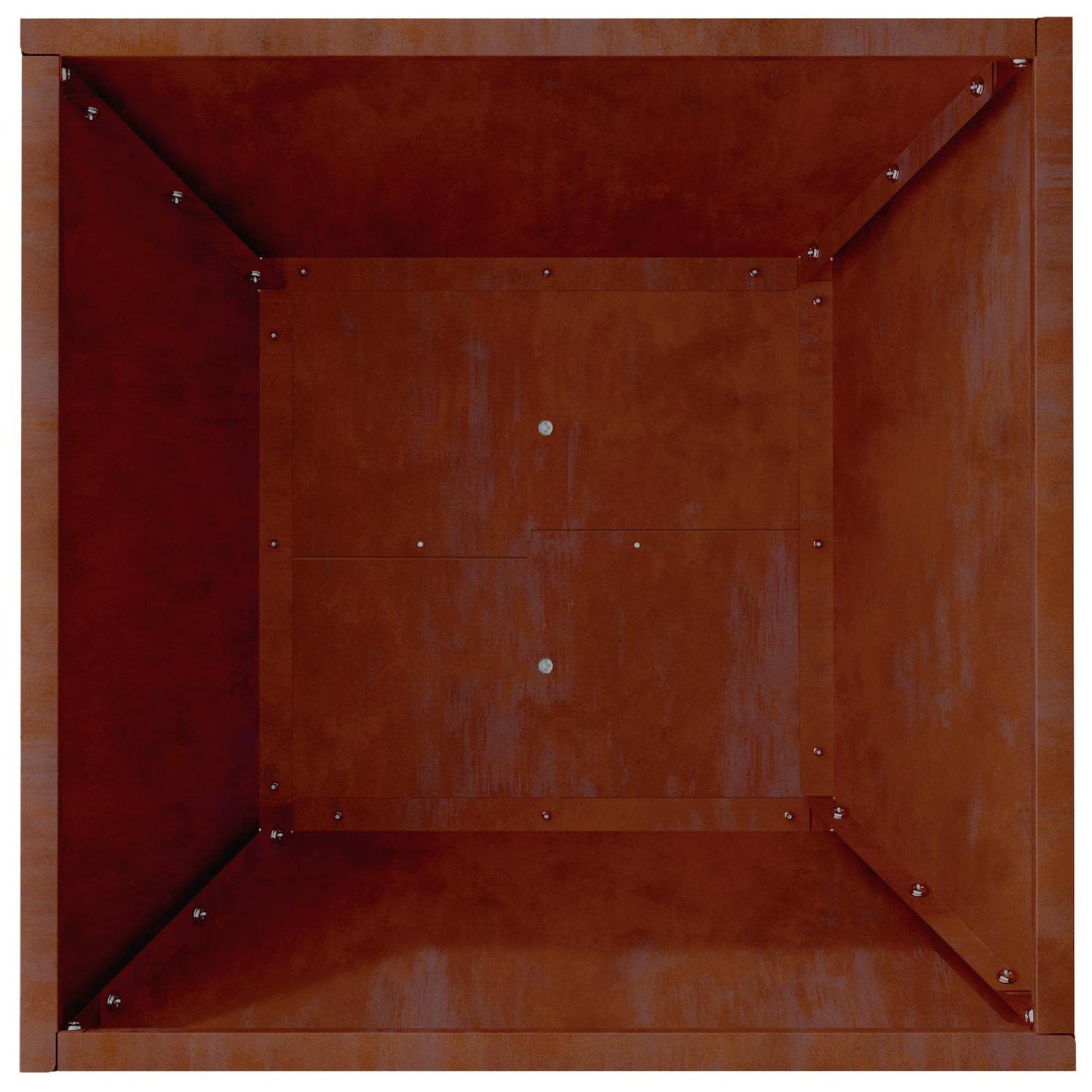Trädgårdsplanterare Rostig 40 x 40 x 15 cm Väderbeständig stål