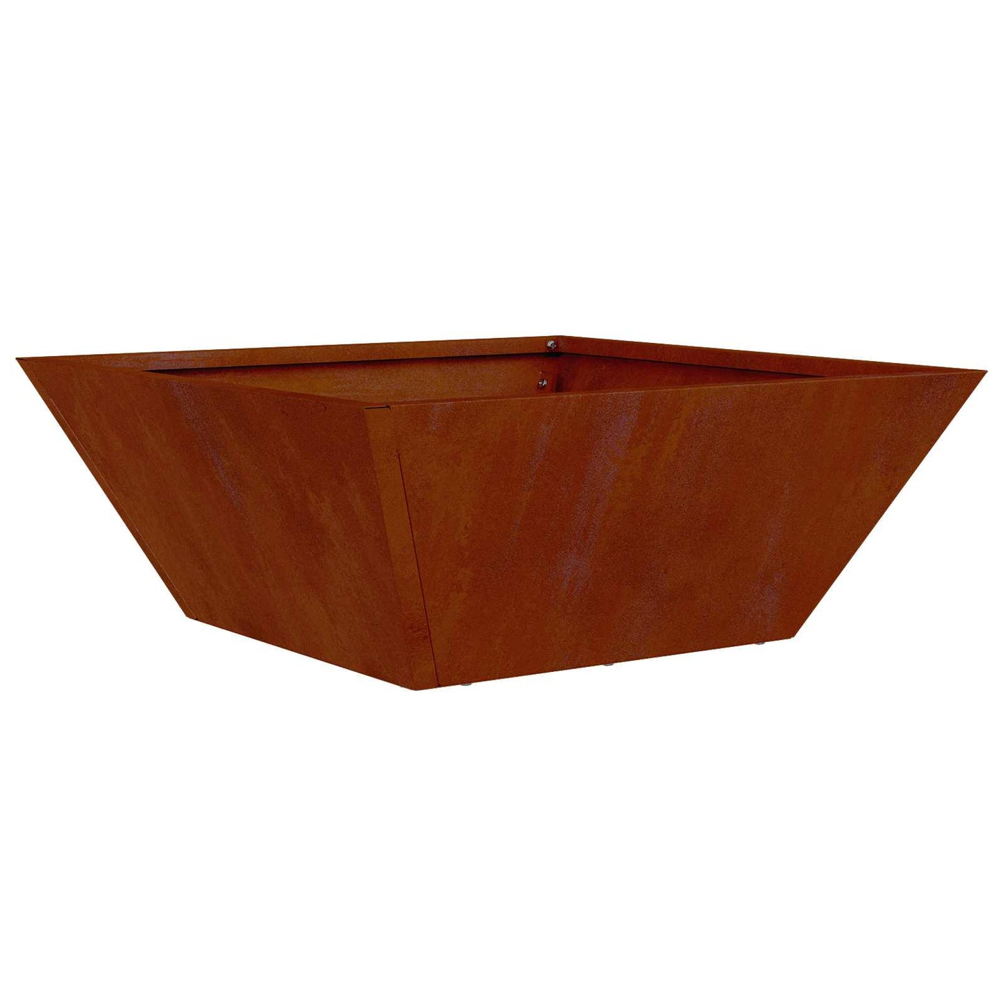 Trädgårdsplanterare 5 pcs Rostig 40 x 40 x 15 cm