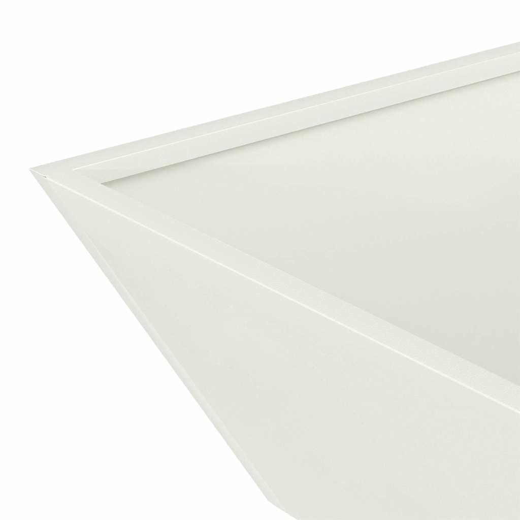 Trädgårdsplanterare 5 pcs Vit 50 x 50 x 15 cm Kallvalsat stål