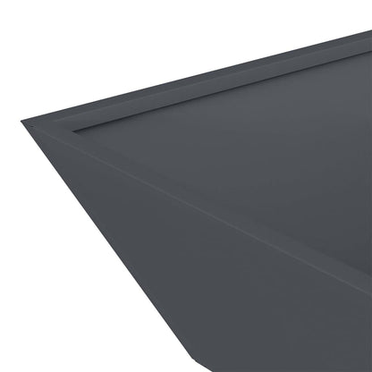 Trädgårdsplanterare 5 pcs Antracit 50 x 50 x 15 cm