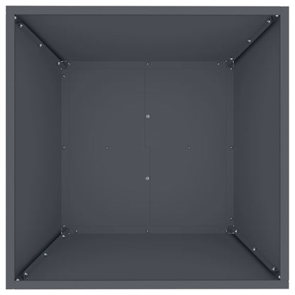 Trädgårdsplanterare 5 pcs Antracit 50 x 50 x 15 cm