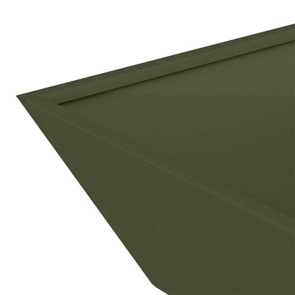 Trädgårdsplanterare Olivgrön 50 x 50 x 15 cm Kallvalsat stål