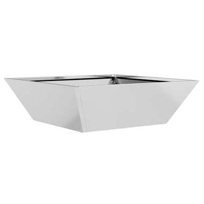 Trädgårdsplanterare Silver 50 x 50 x 15 cm Galvaniserat Stål