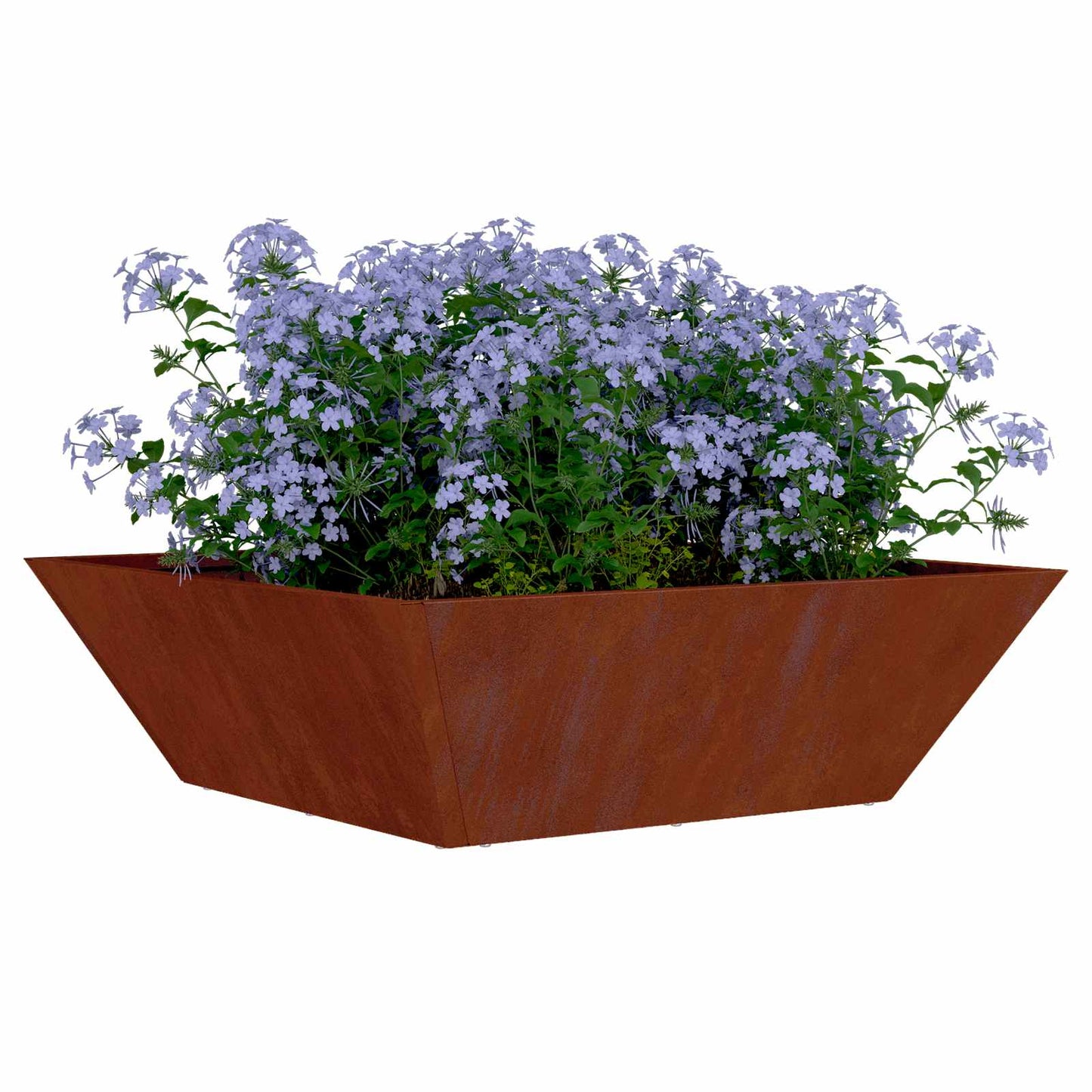 Trädgårdsplanterare Rostig 50 x 50 x 15 cm Väderbeständig stål