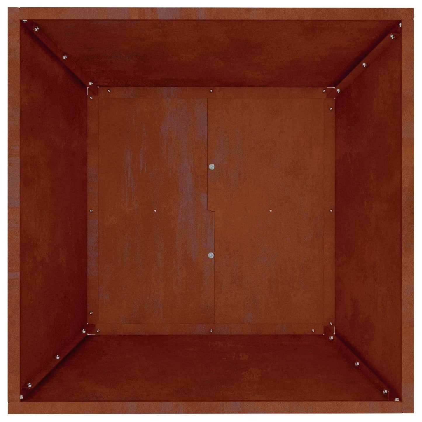 Trädgårdsplanterare Rostig 50 x 50 x 15 cm Väderbeständig stål