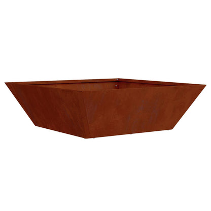 Trädgårdsplanterare 5 pcs Rostig 50 x 50 x 15 cm