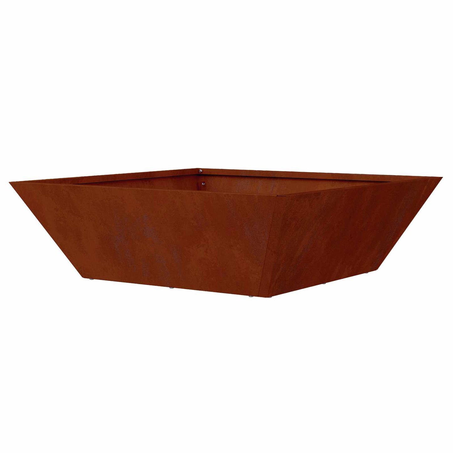 Trädgårdsplanterare 5 pcs Rostig 50 x 50 x 15 cm