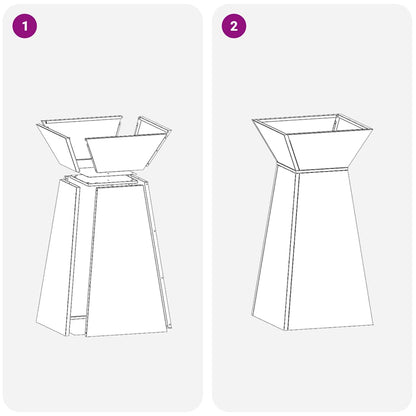 Pelarkrukor Olivgrön 35 x 35 x 73 cm