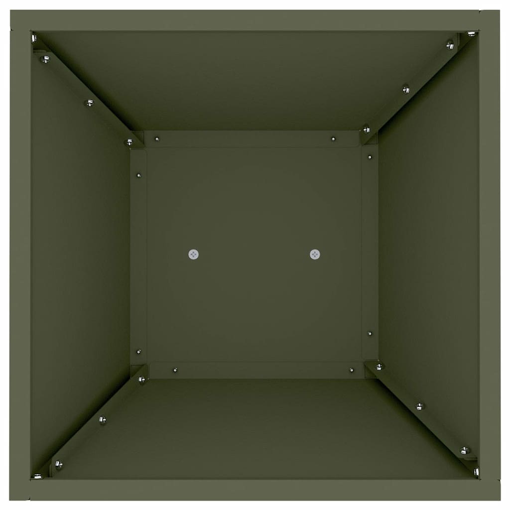 Pelarkrukor 2 pcs Olivgrön 35 x 35 x 73 cm