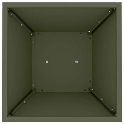 Pelarkrukor 2 pcs Olivgrön 35 x 35 x 73 cm