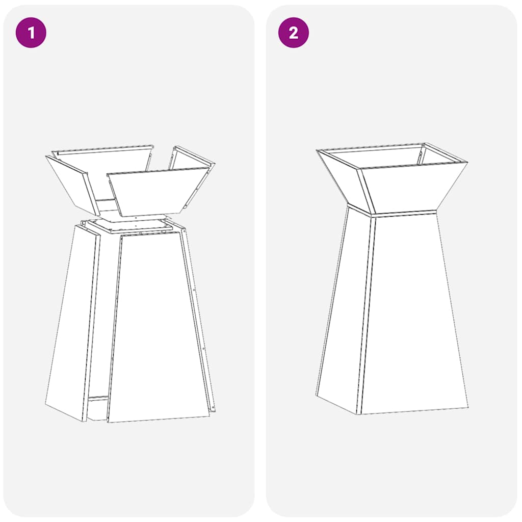 Pelarkrukor Silver 35 x 35 x 73 cm Rostfritt stål