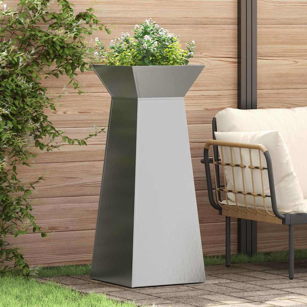 Pelarkrukor 2 pcs Silver 40 x 40 x 100 cm