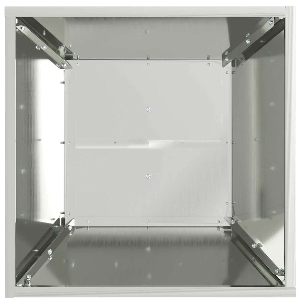 Pelarkrukor 2 pcs Silver 40 x 40 x 100 cm
