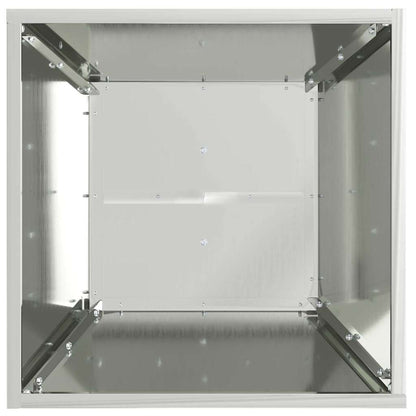 Pelarkrukor 2 pcs Silver 40 x 40 x 100 cm
