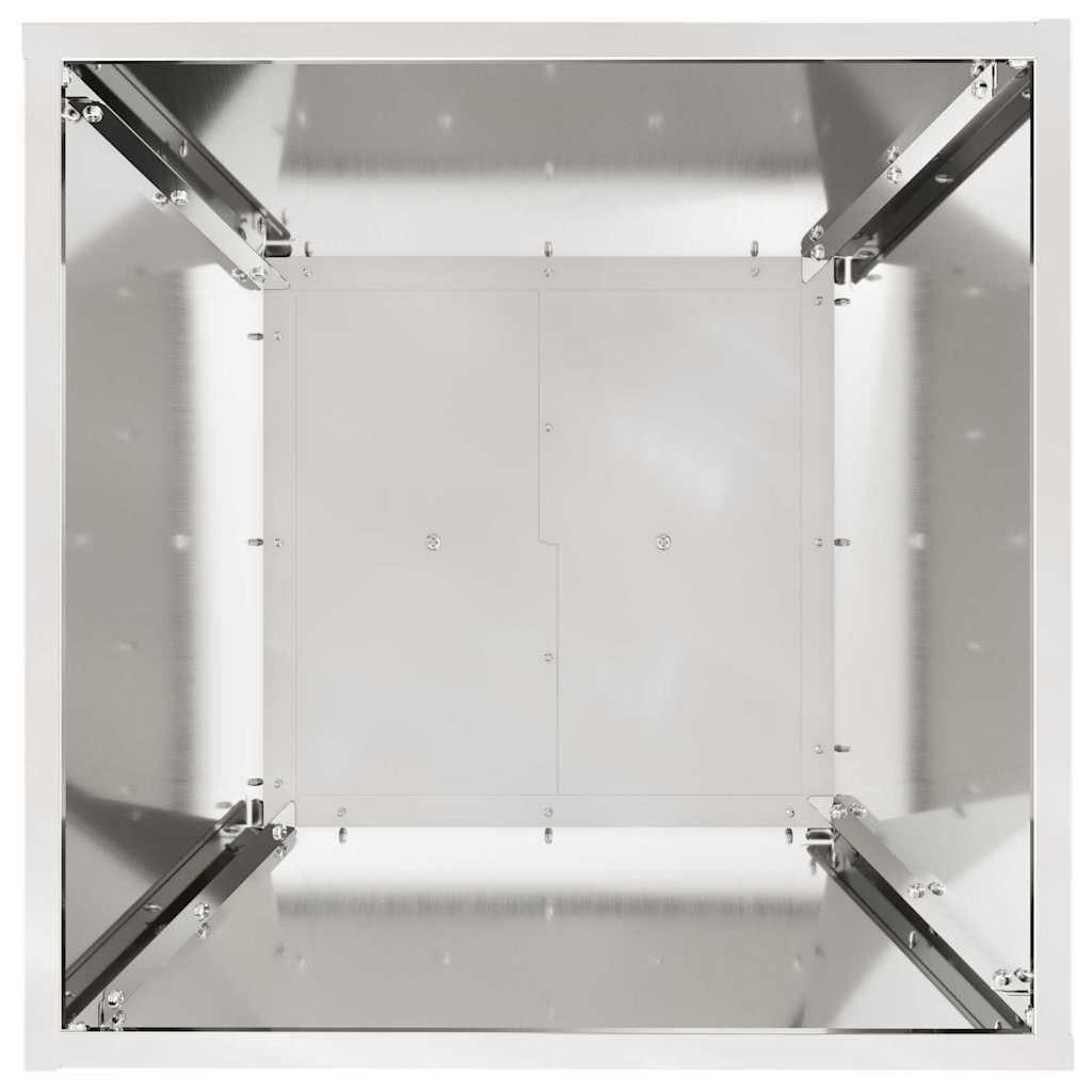 Pelarkrukor 2 pcs Silver 40 x 40 x 100 cm