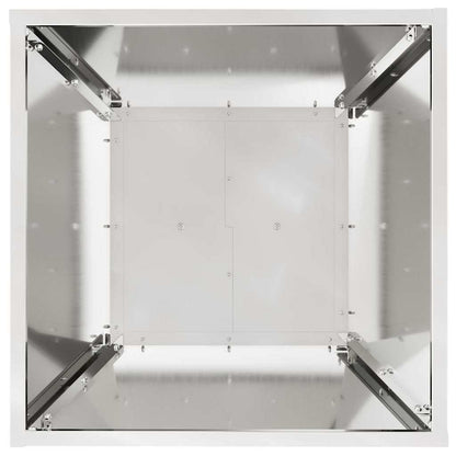 Pelarkrukor 2 pcs Silver 40 x 40 x 100 cm