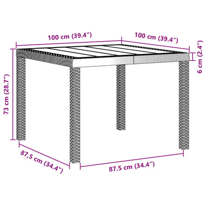 Trädgårdsmöbelset 3 pcs Antracit Polypropylen