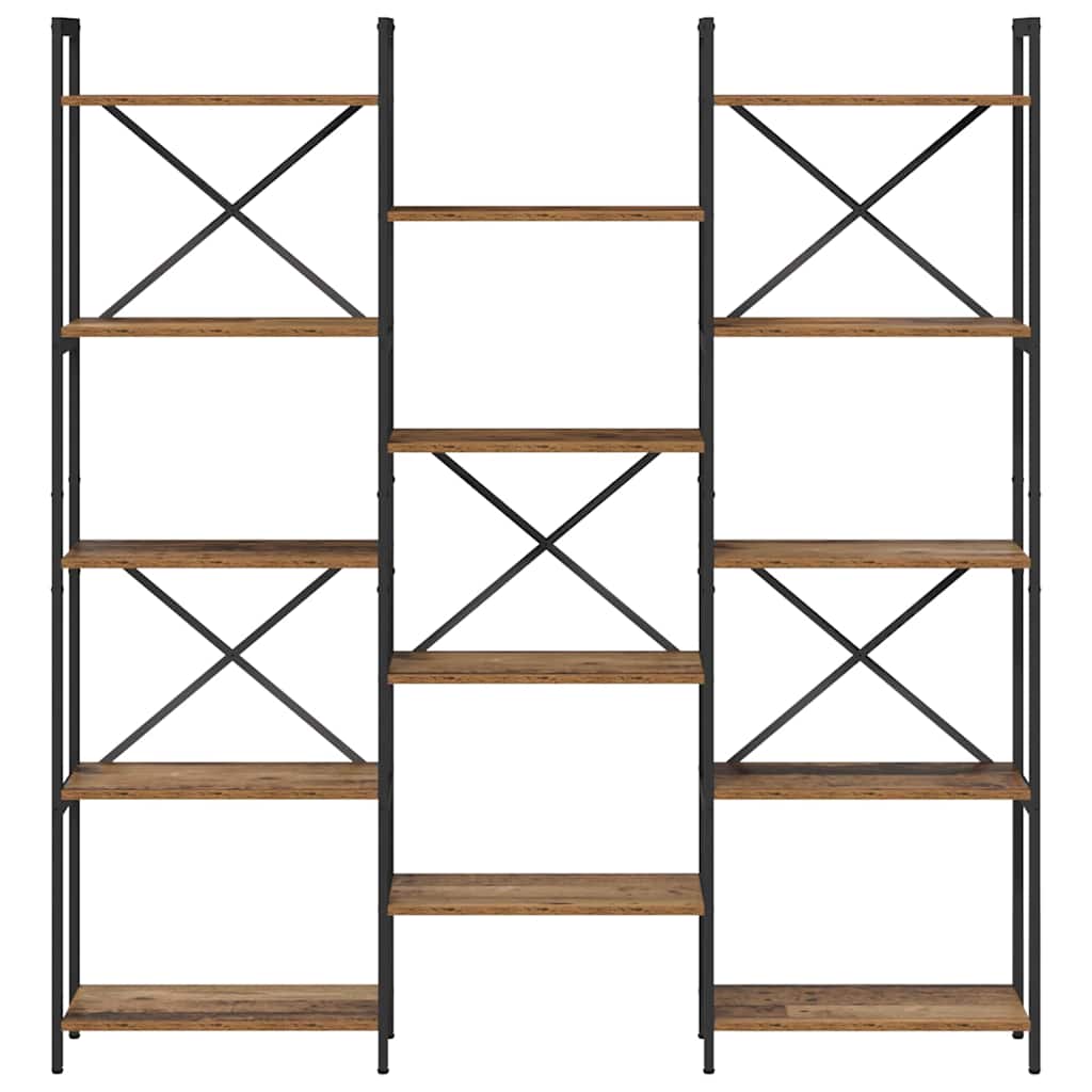 Hyllsystem Gammalt trä 156 x 25 x 167 cm Konstruerat trä