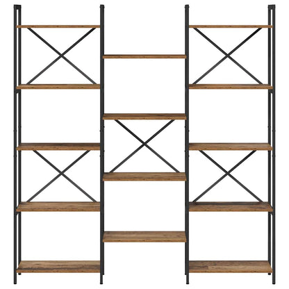 Hyllsystem Gammalt trä 156 x 25 x 167 cm Konstruerat trä