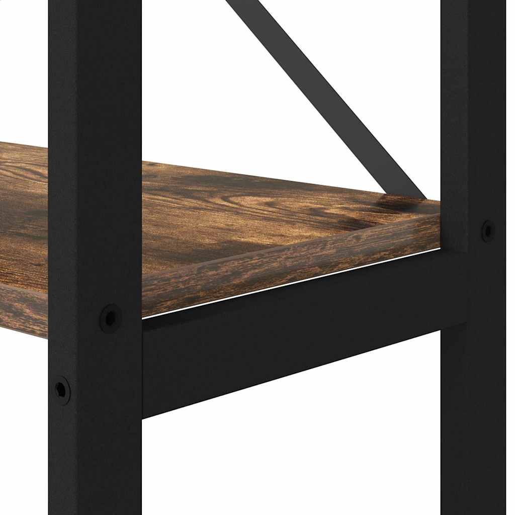 Hyllsystem Rökt ek 40 x 30 x 189,5 cm Konstruerat trä