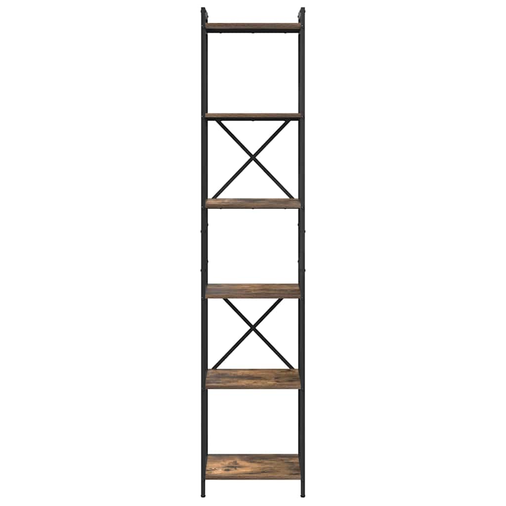 Hyllsystem Rökt ek 40 x 30 x 189,5 cm Konstruerat trä