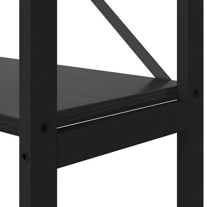 Hyllsystem Svart Ek 40 x 30 x 155 cm Konstruerat trä