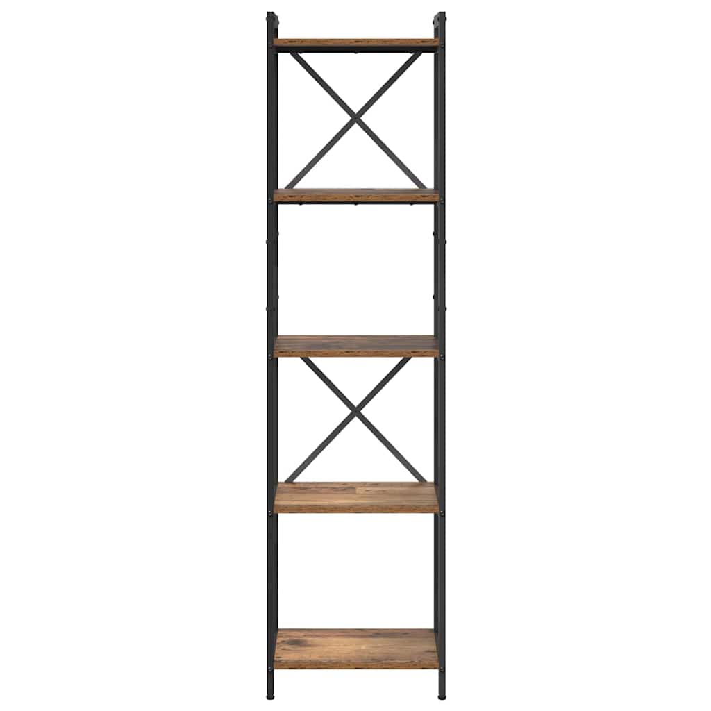 Hyllsystem Gammalt trä 40 x 30 x 155 cm Konstruerat trä