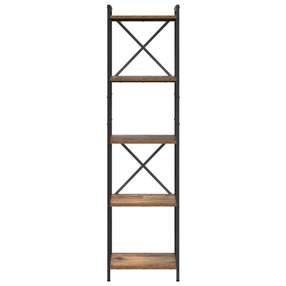 Hyllsystem Gammalt trä 40 x 30 x 155 cm Konstruerat trä