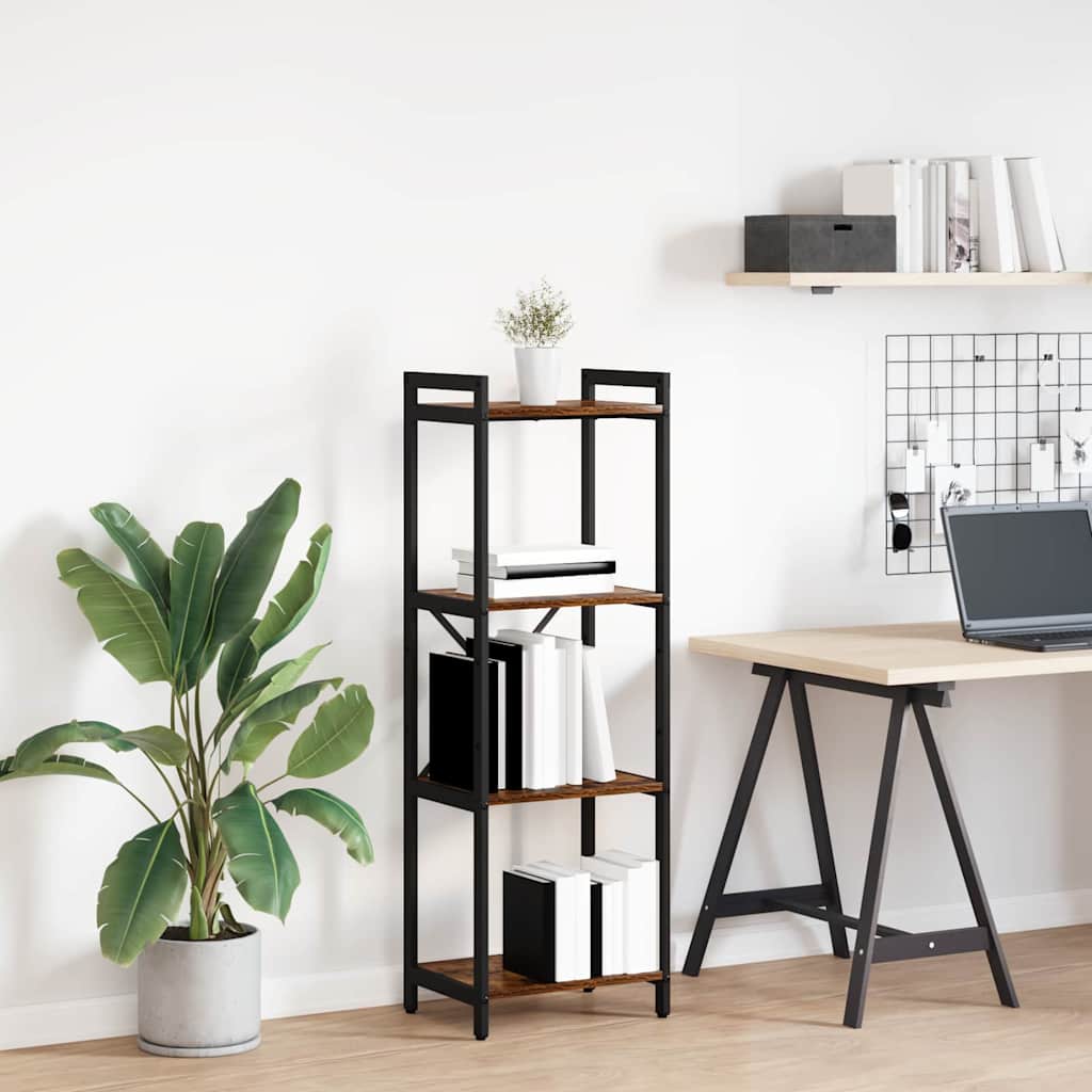 Hyllsystem Rökt ek 40 x 30 x 85 cm Konstruerat trä