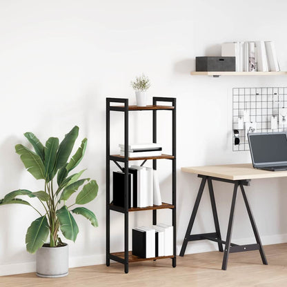 Hyllsystem Rökt ek 40 x 30 x 85 cm Konstruerat trä