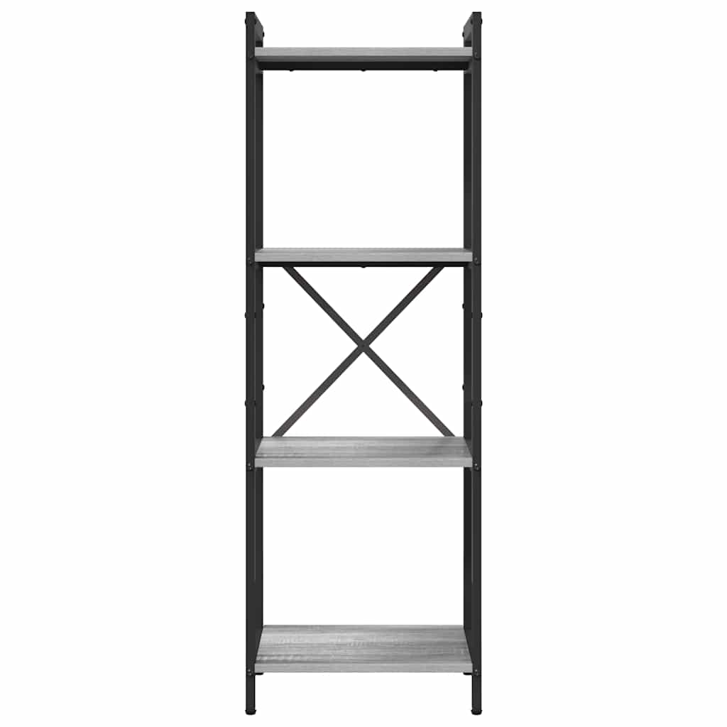 Hyllsystem Grå sonoma 40 x 30 x 85 cm Konstruerat trä