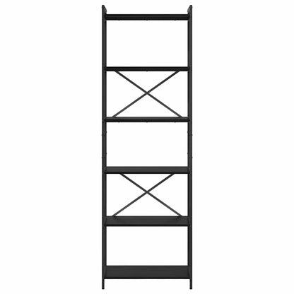 Hyllsystem Svart Ek 40 x 30 x 85 cm Konstruerat trä