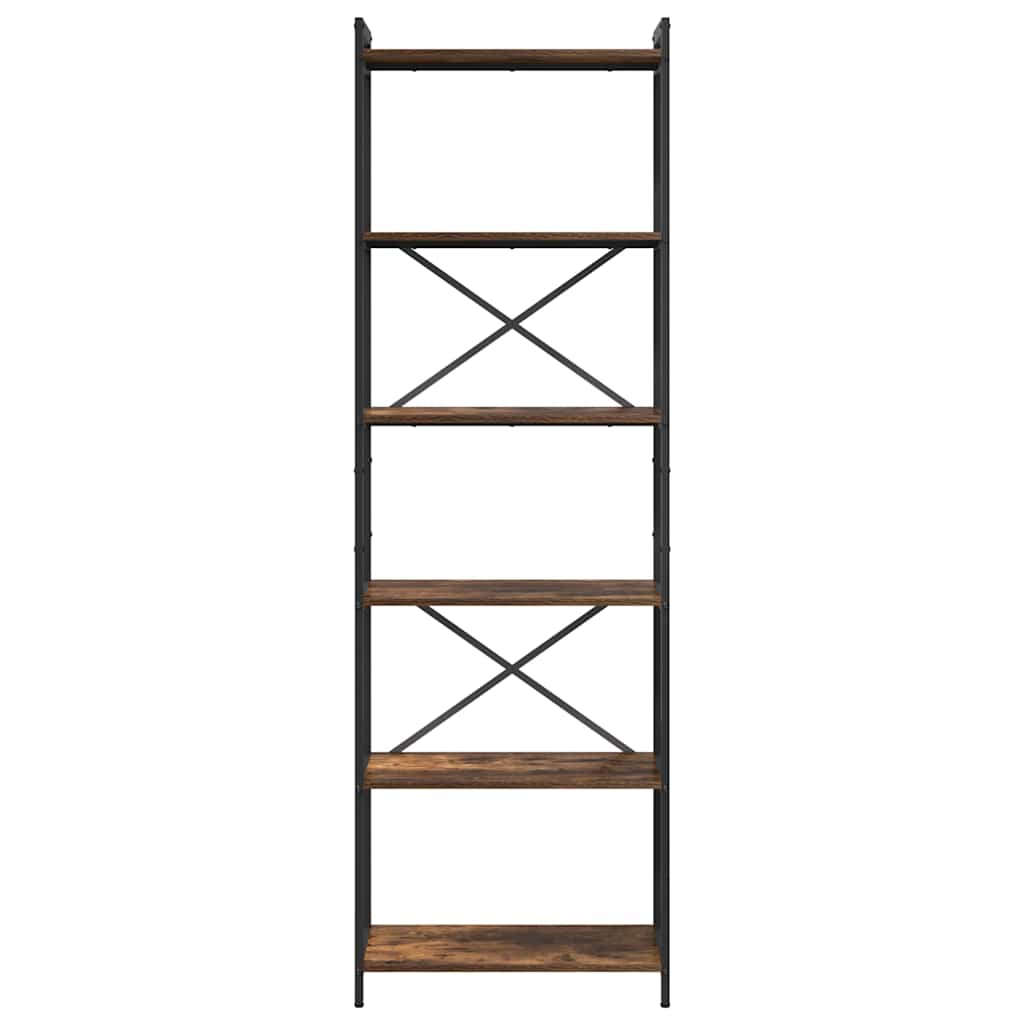 Hyllsystem Rökt ek 40 x 30 x 85 cm Konstruerat trä