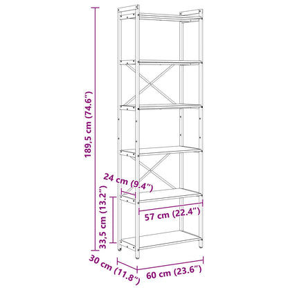 Hyllsystem Artisan Ek 40 x 30 x 85 cm Konstruerat trä