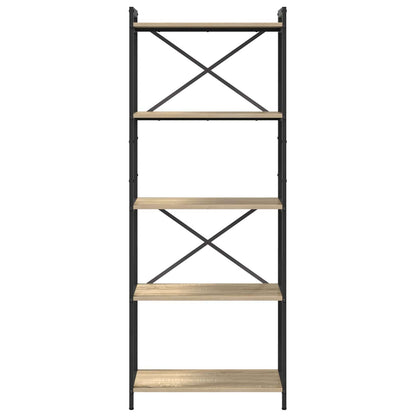 Hyllsystem Sonoma-ek 60 x 30 x 155 cm Konstruerat trä