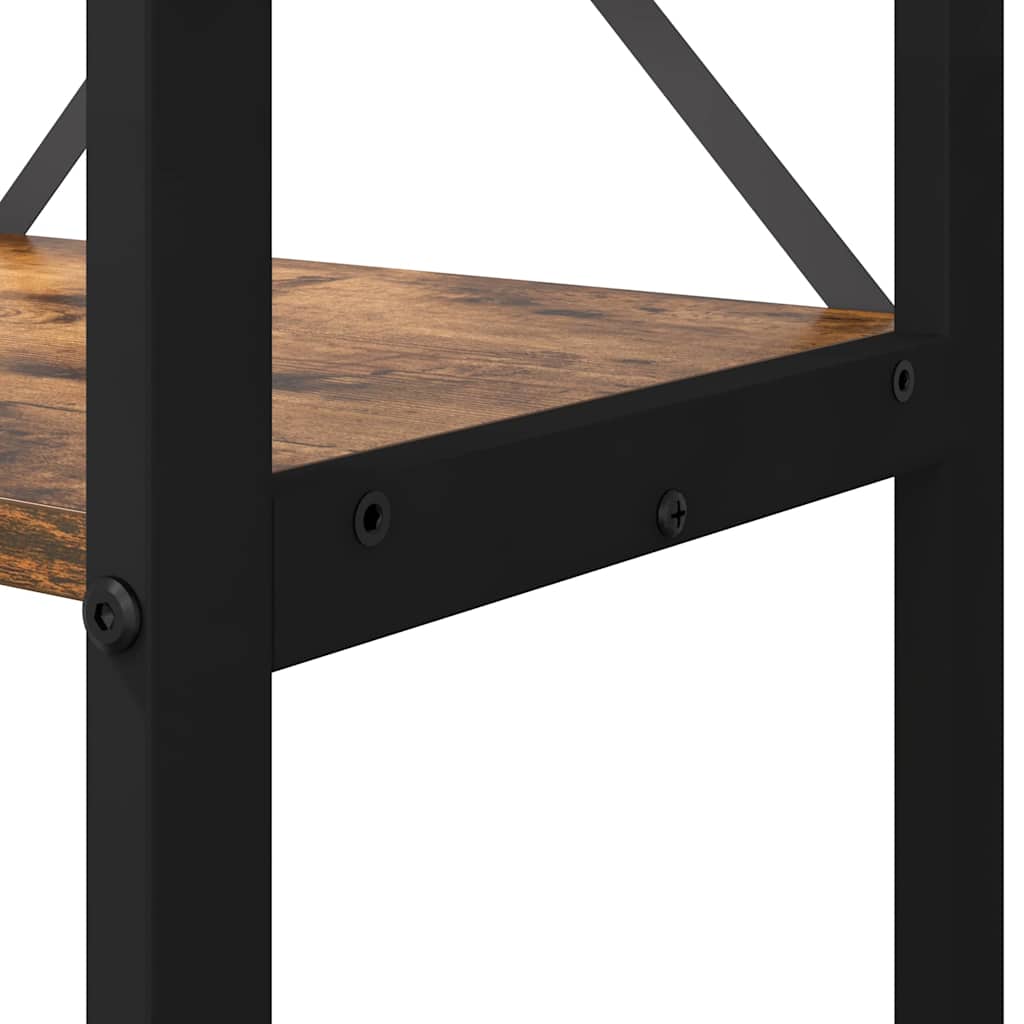 Hyllsystem Rökt ek 40 x 30 x 85 cm Konstruerat trä