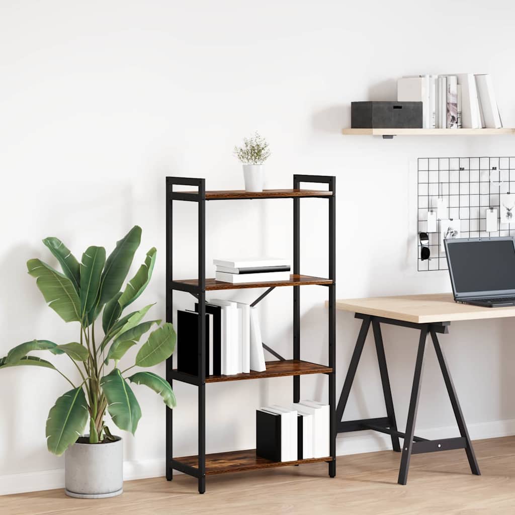 Hyllsystem Rökt ek 40 x 30 x 85 cm Konstruerat trä