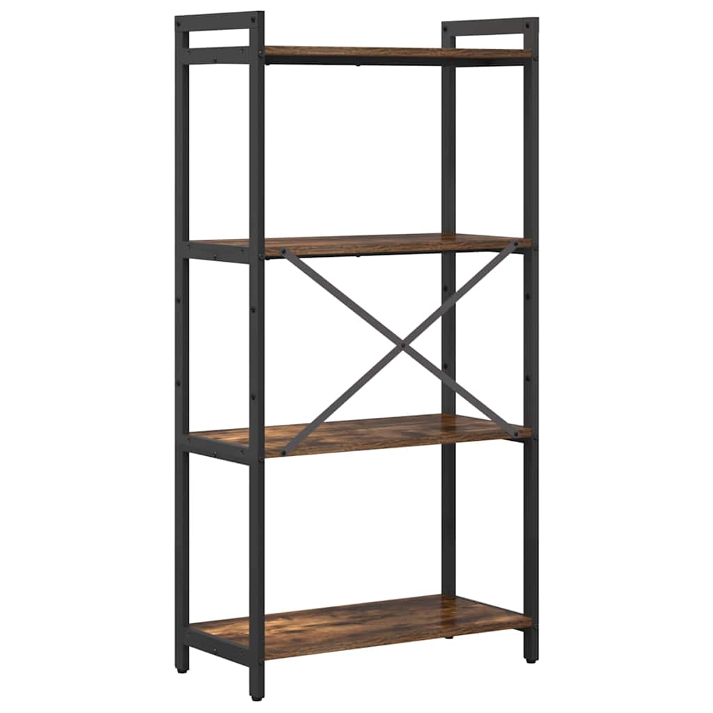 Hyllsystem Rökt ek 40 x 30 x 85 cm Konstruerat trä