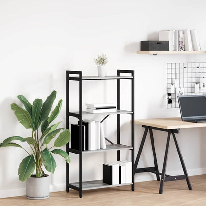 Hyllsystem Grå sonoma 40 x 30 x 85 cm Konstruerat trä