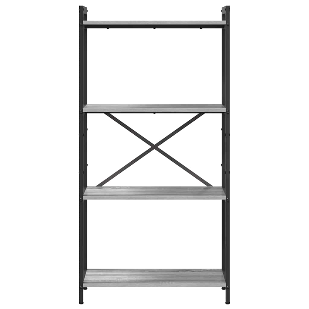 Hyllsystem Grå sonoma 40 x 30 x 85 cm Konstruerat trä