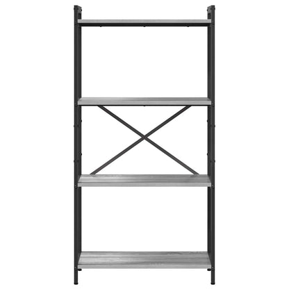 Hyllsystem Grå sonoma 40 x 30 x 85 cm Konstruerat trä