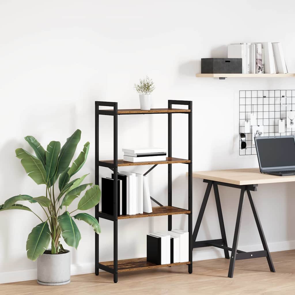 Hyllsystem Gammalt trä 40 x 30 x 85 cm Konstruerat trä